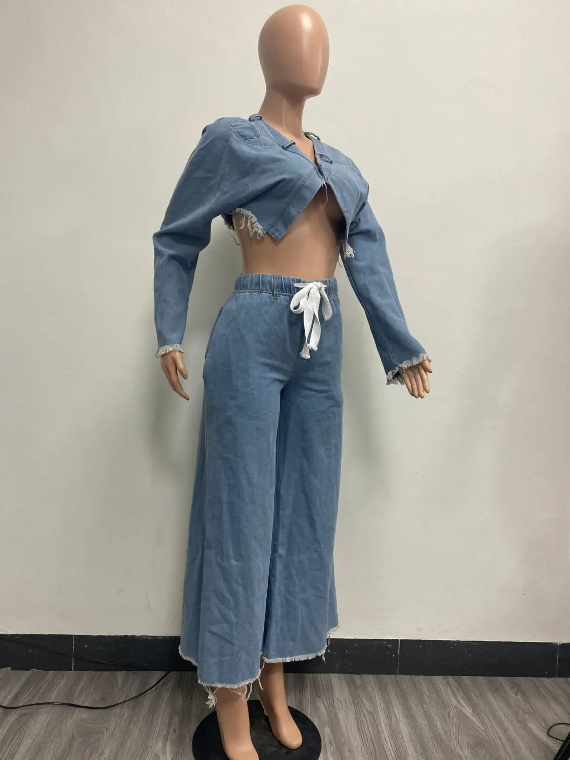 Casual Loose Denim Suit Two-piece Women’s Clothing