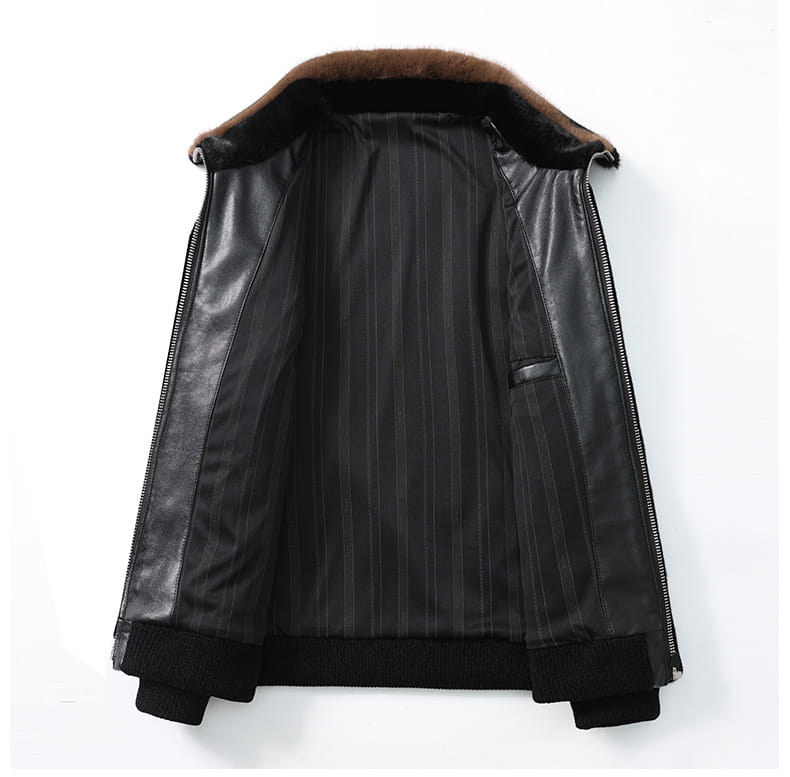 Winter Men’s Warm Mink Fur Jacket Coat