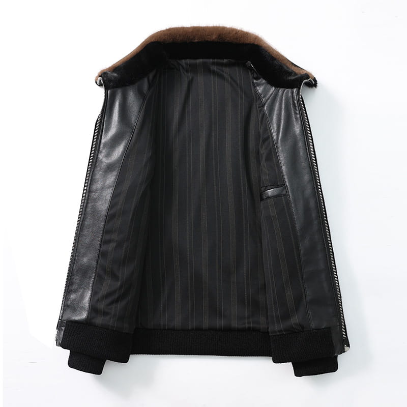 Winter Men’s Warm Mink Fur Jacket Coat