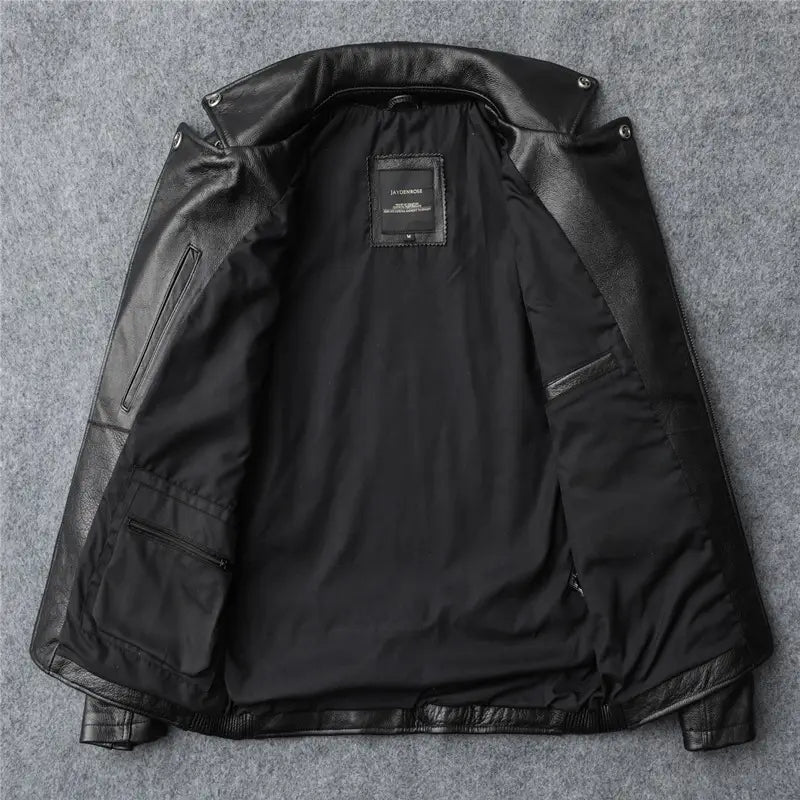 Slim Fit Soft First Layer Cowhide Biker’s Leather Jacket