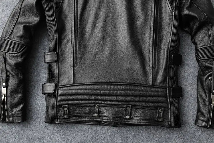Slim Fit Soft First Layer Cowhide Biker’s Leather Jacket