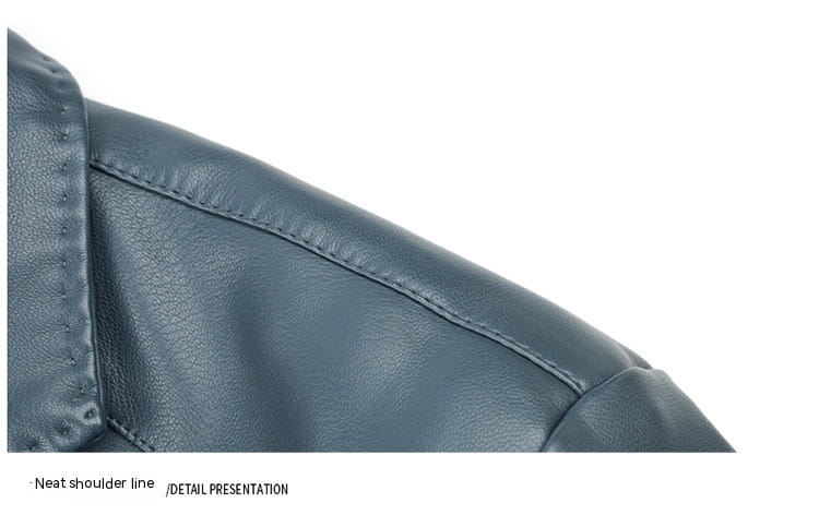 Sheepskin Suit Collar Men’s Autumn And Winter Leather Jacket