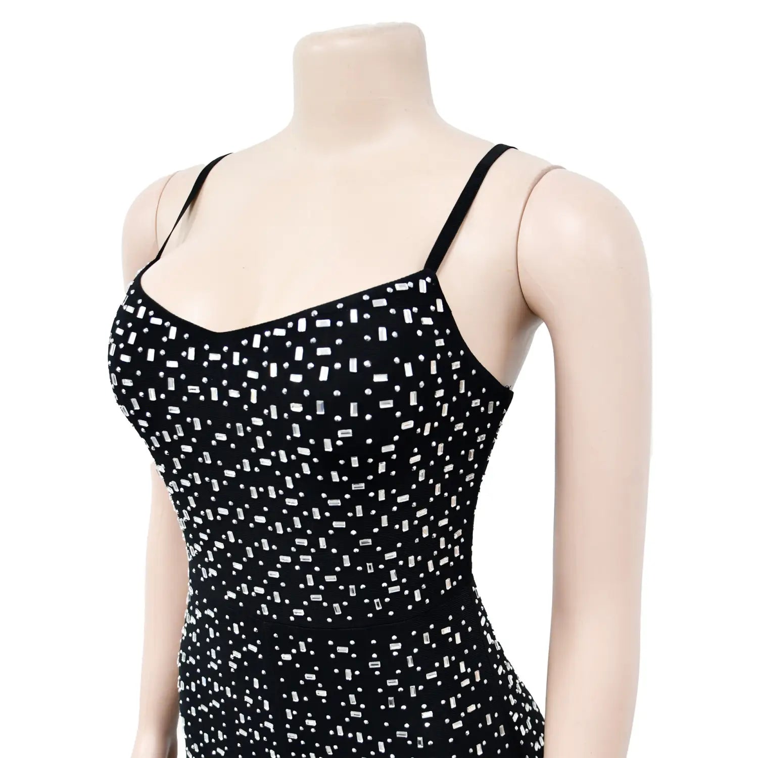 Women’s Wear Rhinestone Mesh Camisole Sleeveless Trousers Jumpsuit
