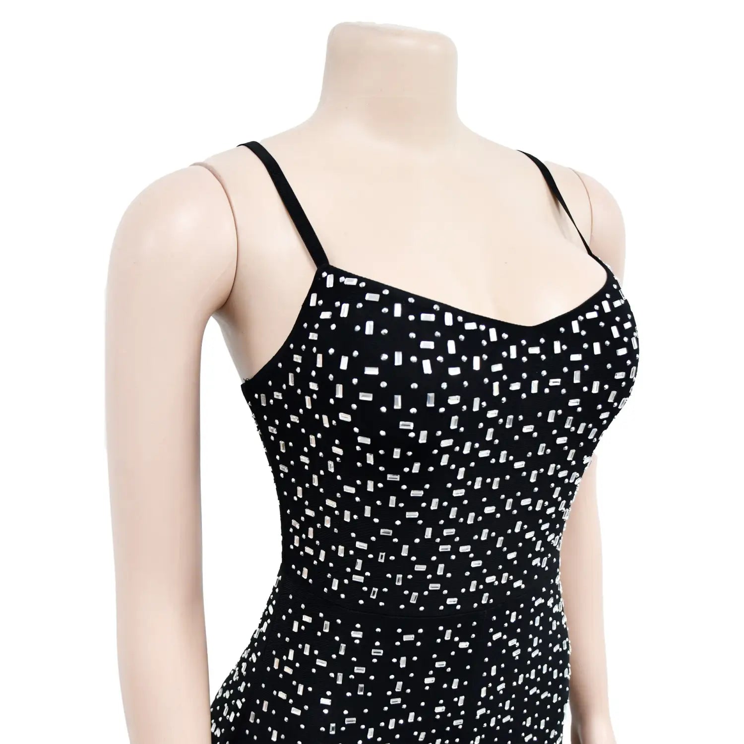 Women’s Wear Rhinestone Mesh Camisole Sleeveless Trousers Jumpsuit