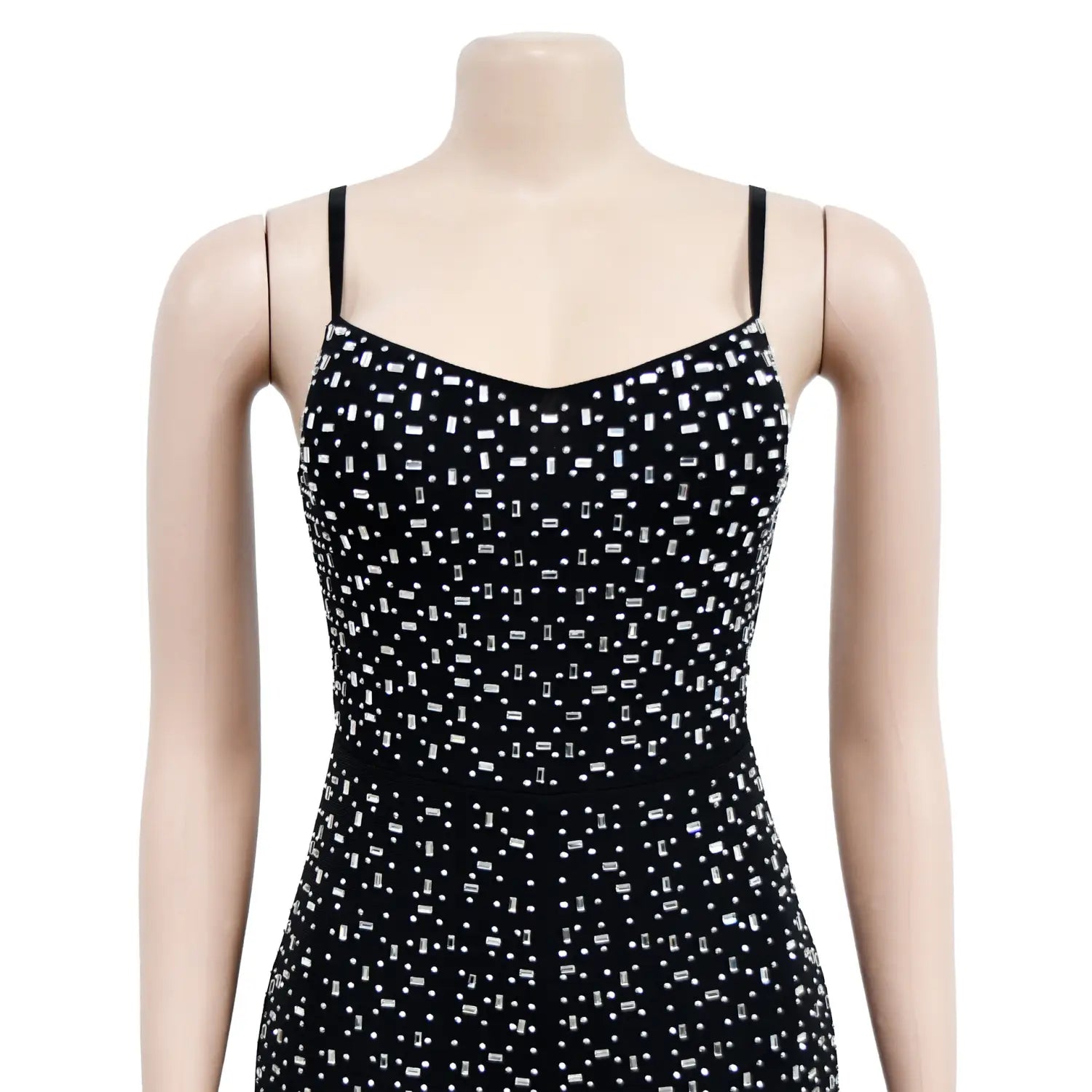 Women’s Wear Rhinestone Mesh Camisole Sleeveless Trousers Jumpsuit