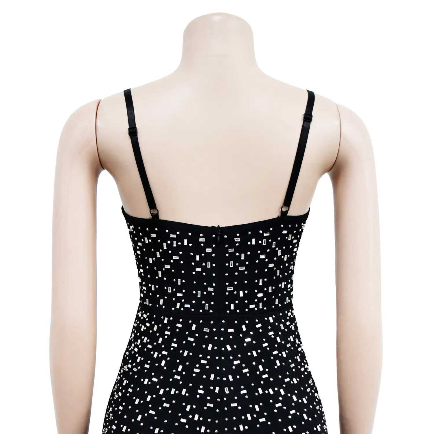 Women’s Wear Rhinestone Mesh Camisole Sleeveless Trousers Jumpsuit