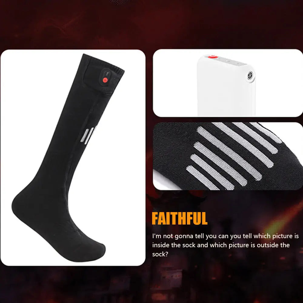 New Adjustable Temperature Heating Socks Intelligent Temperature Control Cold Protection