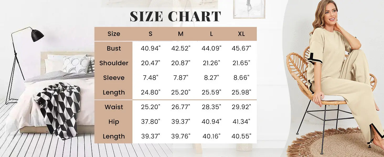 New Knitting Suit Sweater Suit Short Sleeve Pullover Wide Leg Pants
