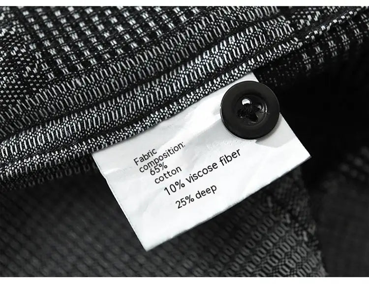 Jacquard Color Matching Casual Denim Long-sleeved Shirt Men’s Loose Shirt Coat