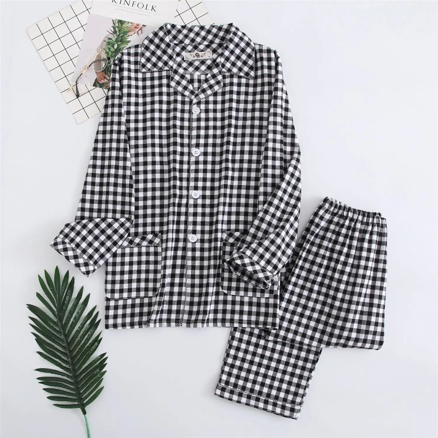 Men’s Warm Cloth Flannel Pajama Suit