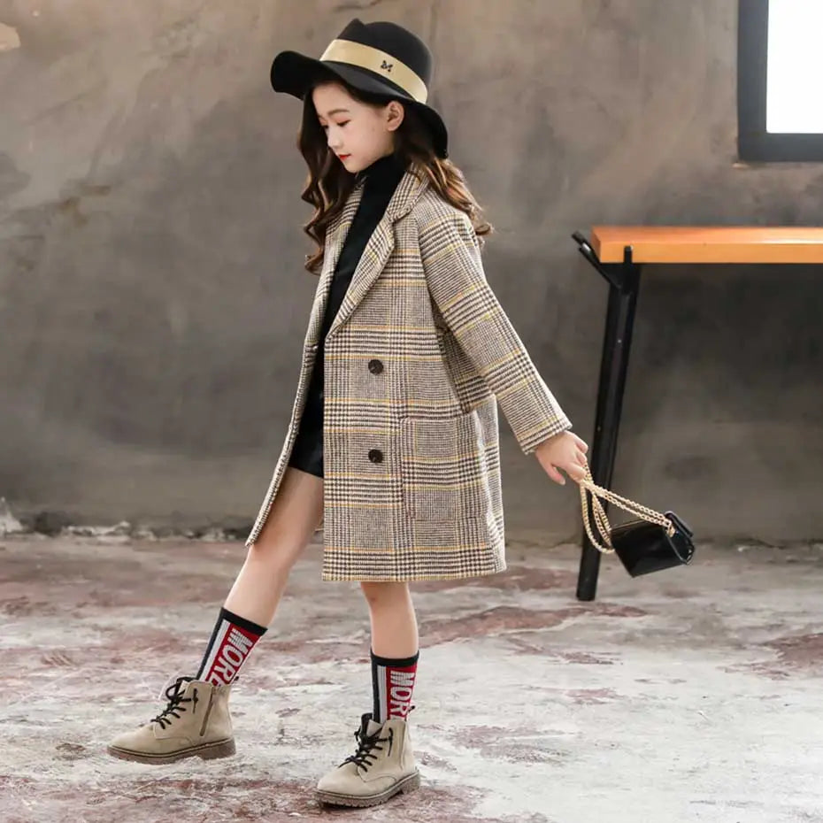 Girls woolen coat