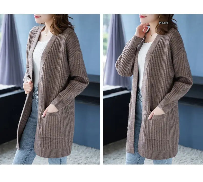 Loose Knitted Shawl Versatile Sweater Coat Women’s