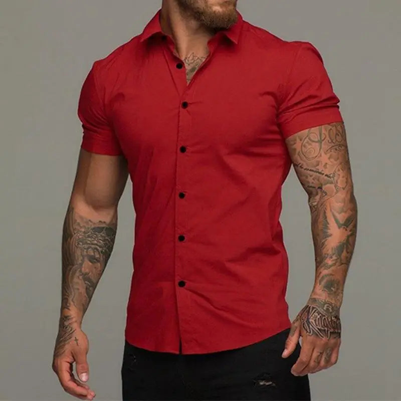 Muscle Men’s Fitness Shirt Short Sleeve