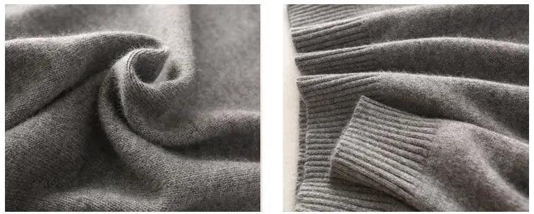 Men Autumn Winter High Neck Cashmere Sweater