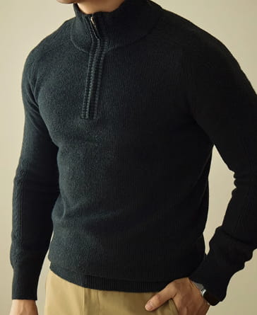 Wool Sweater Men’s Business Leisure Warm Sweater