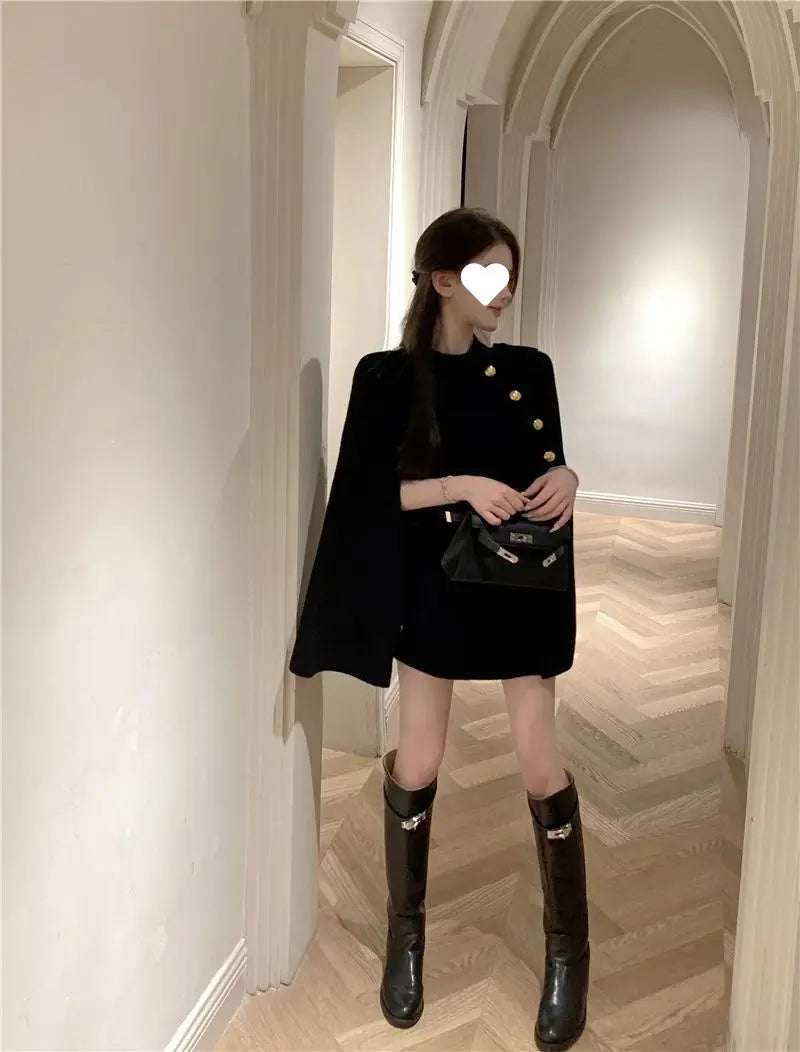 Autumn And Winter Shawl Cape Woolen Atmosphere Advanced