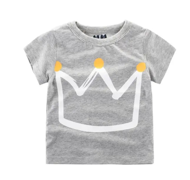 Children’s Wear Summer New Korean Children’s Boys Cotton T-shirt Men’s Treasure In Children’s Short Sleeves