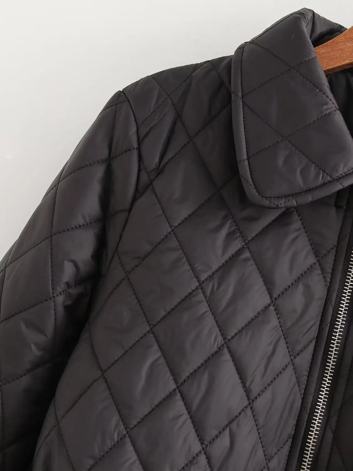Fashion Simple With Belt Quilted Cotton Coat Jacket