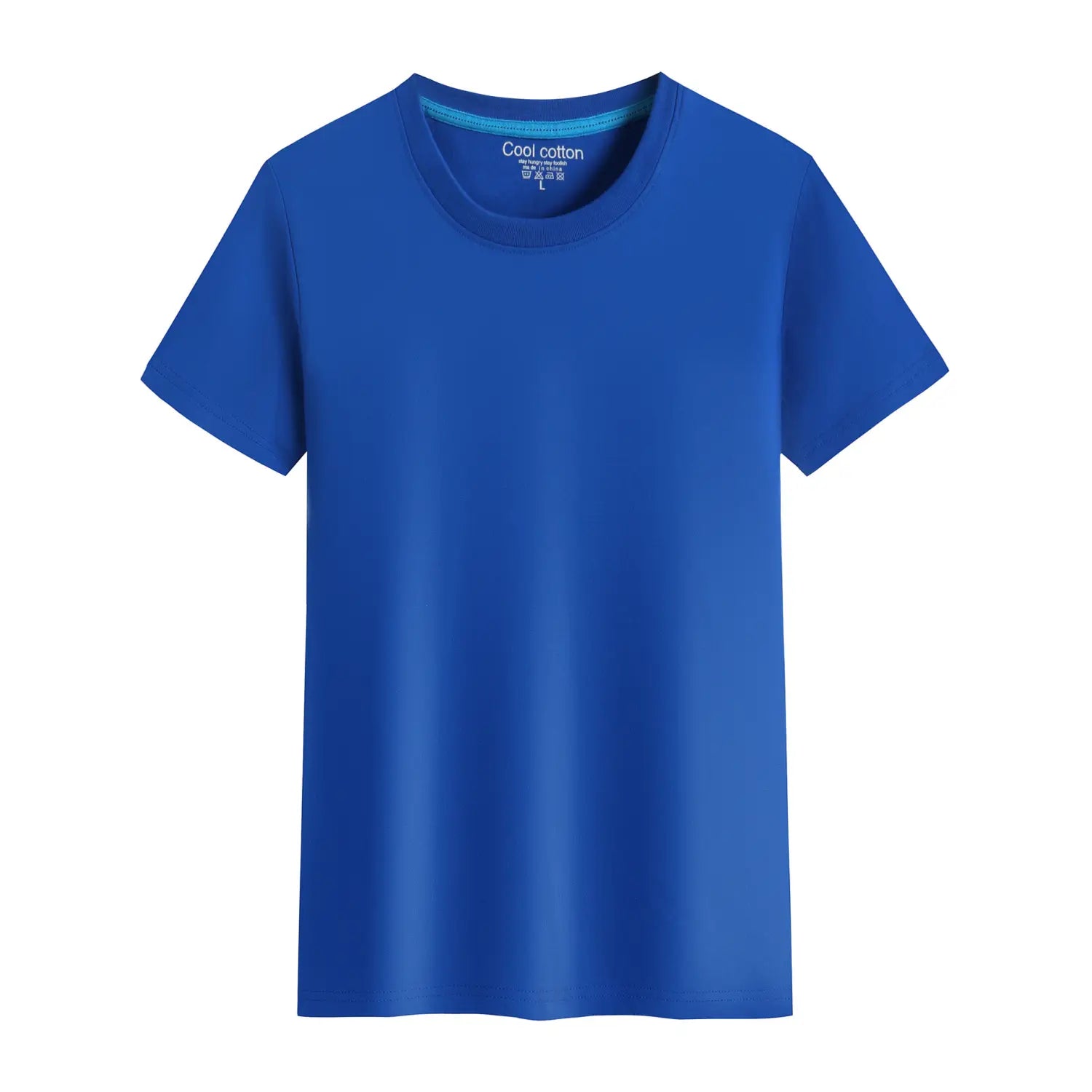 Men’s And Women’s Same Summer Pure Cotton Round Neck T-shirt