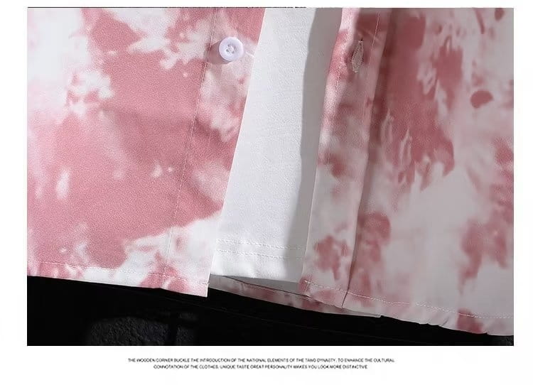 Men’s Ice Silk Breathable Summer High-end Printed Shirt