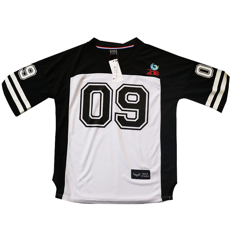 Sports T-shirt Men’s Round Neck Loose Mesh Printing Quick-drying Clothes