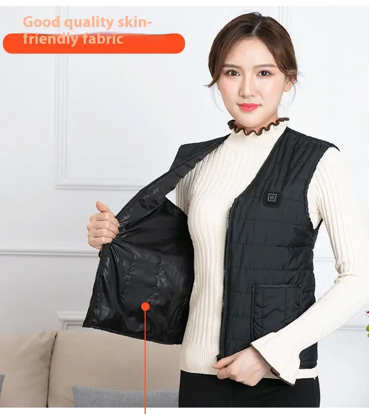 Heating Vest Three-gear Electric Heating Temperature Control Warm Men And Women