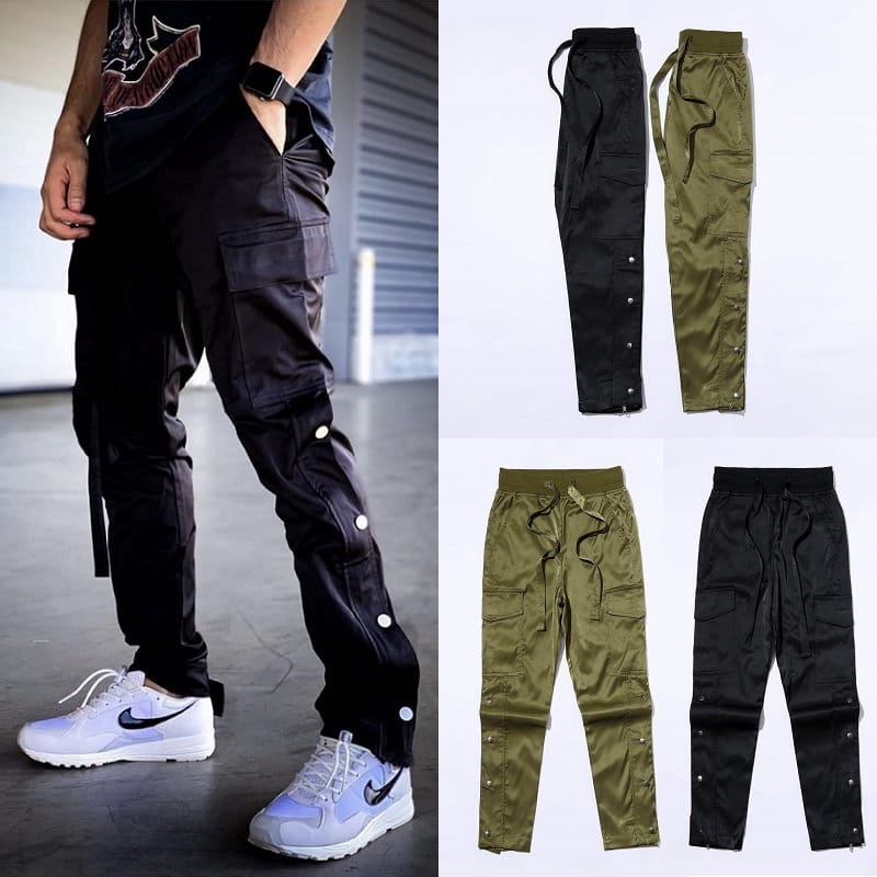 Men’s Velcro Buttoned Cargo Pants