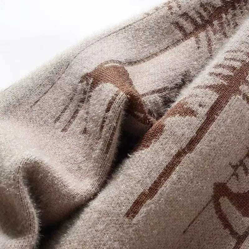 Autumn And Winter Half Turtleneck Sweater Men’s Korean Style