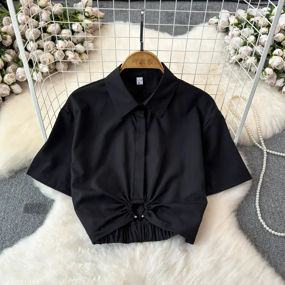 Summer French Minority Design Blouse Shirt For Women