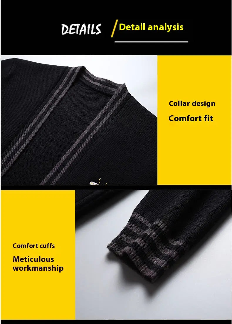 Long Sleeve Sweater Men’s Knitwear Korean Style