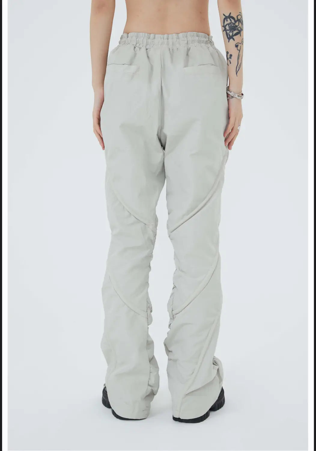 Men’s Pleated Straight Tube Loose Street High Street Sports Casual Pants