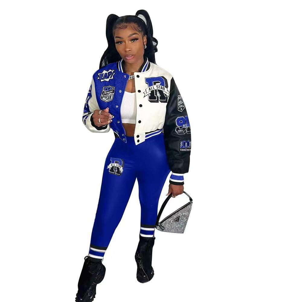 Women’s Autumn And Winter Style Hot Sale Printing Double Thread Fashion Suit