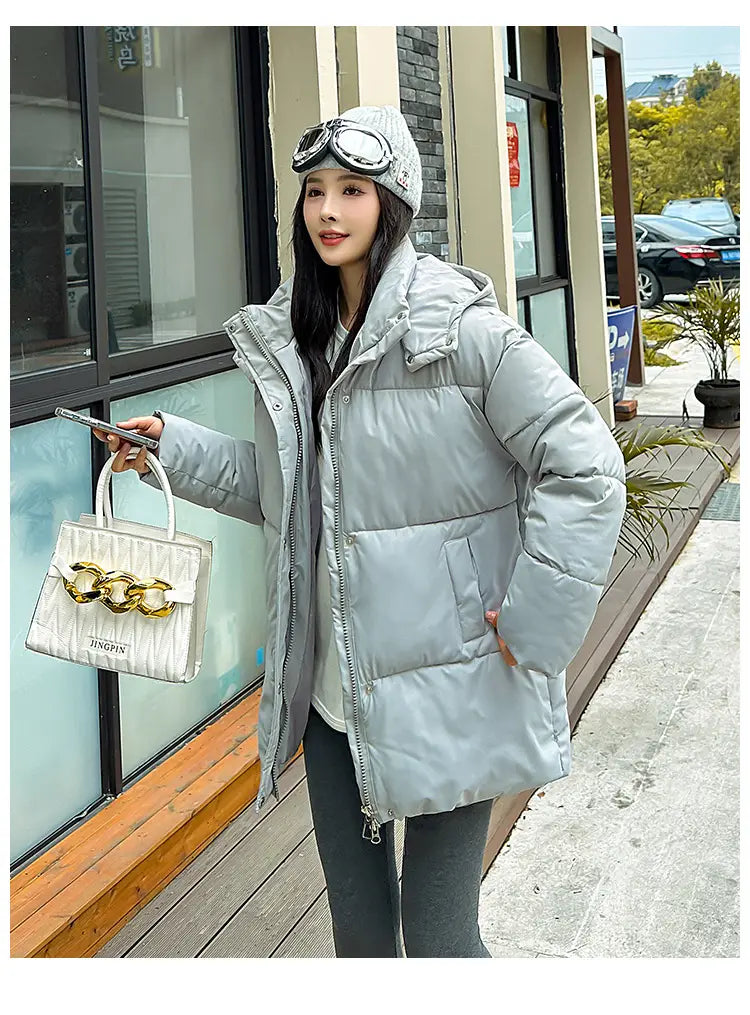 Women’s Mid-length Thickened Minority Fashion Temperament Cotton-padded Jacket