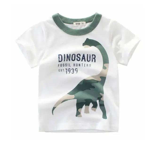 Children’s Wear Summer New Korean Children’s Boys Cotton T-shirt Men’s Treasure In Children’s Short Sleeves
