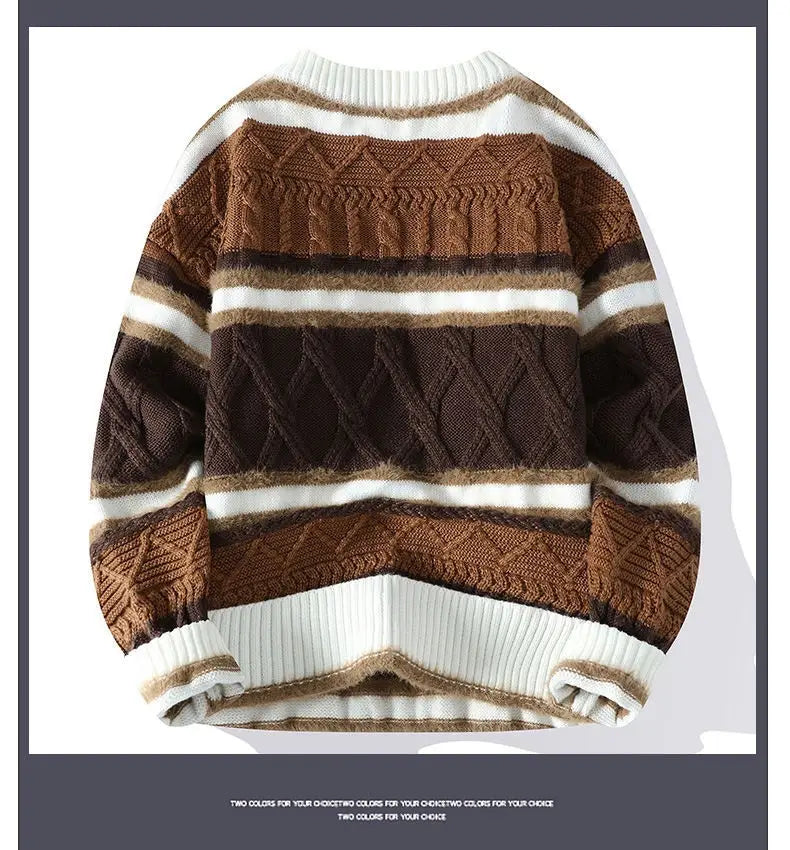 Round Neck Men’s Casual Sweater