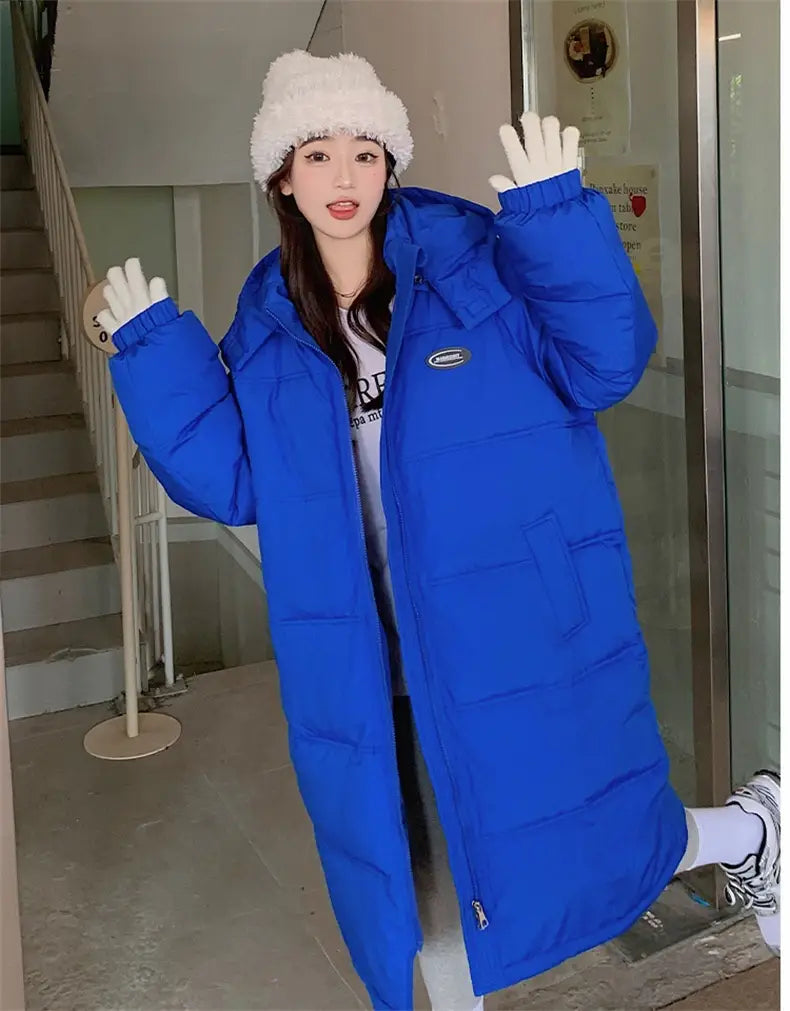 Women’s Mid-length Loose Overknee Thickened Cotton Padded Coat