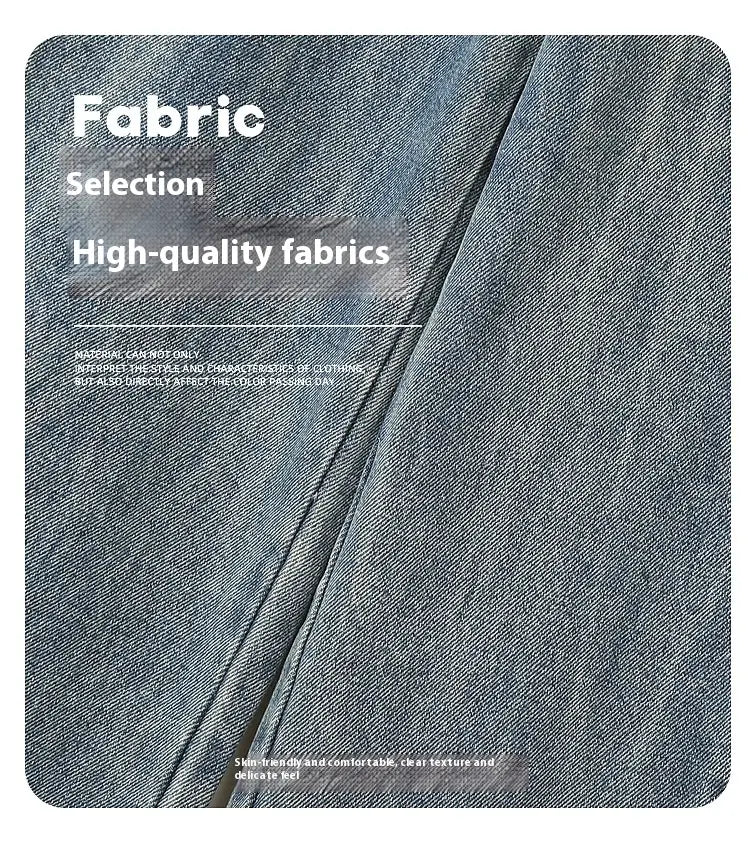 Light Blue Side Three Bars Straight Jeans Men