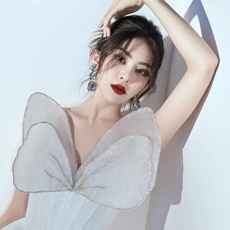 Women’s Fashionable Butterfly Diamond Dress
