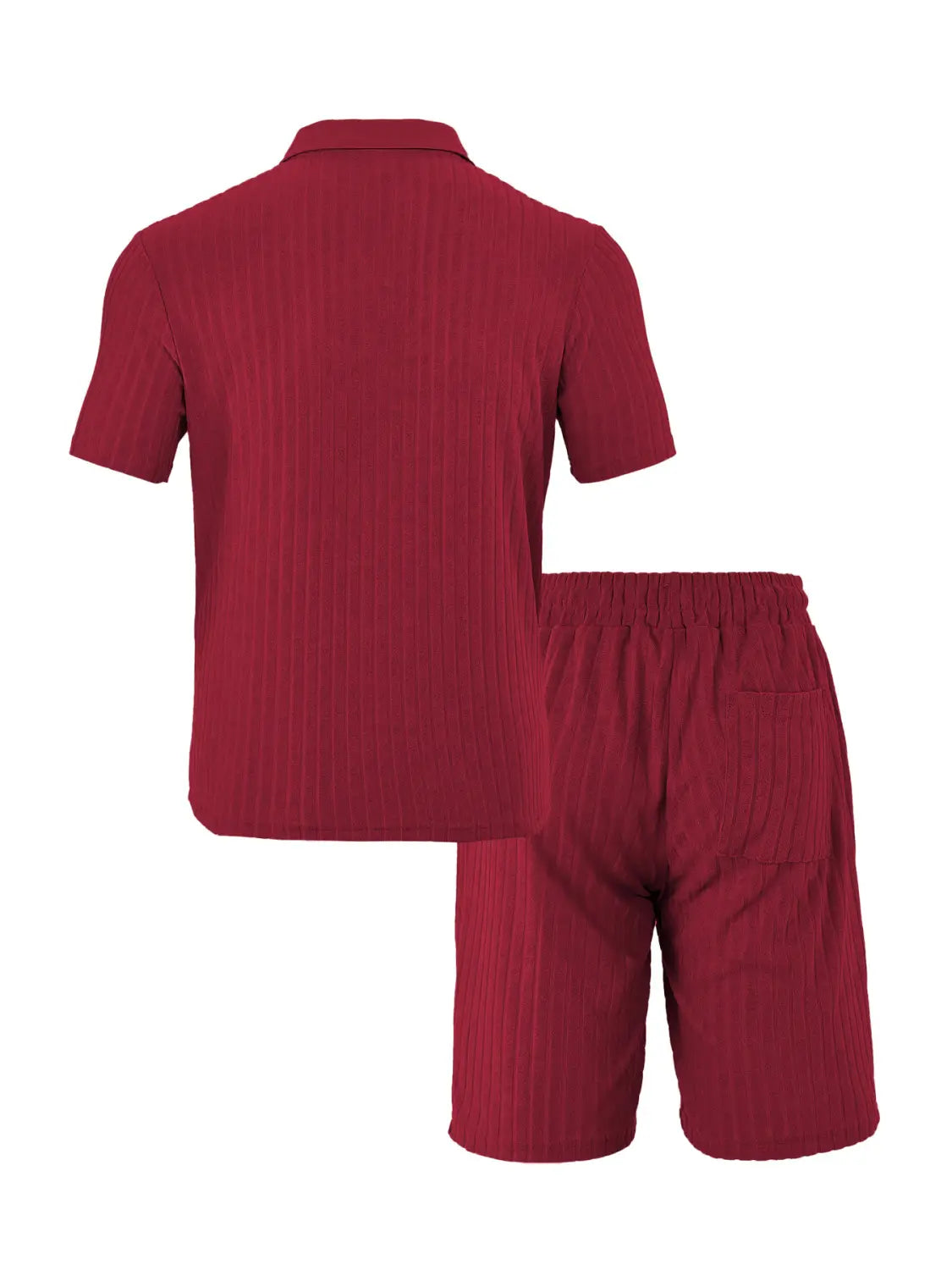 Men’s Breathable Figured Cloth Crew Neck Casual Sports Suit