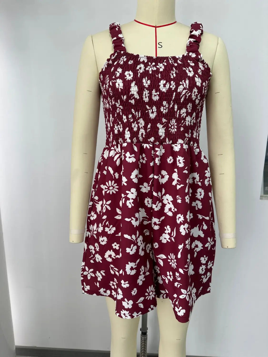 Flower Print Shorts Jumpsuit Summer Fashion Sleeveless Beach Bodysuit