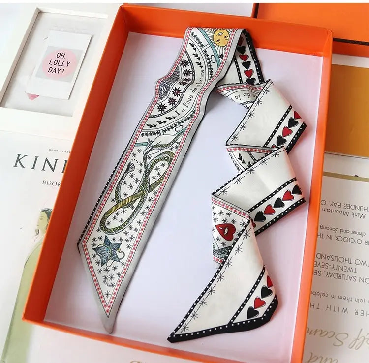 Ribbon Thin Narrow Bag Handle Scarves Decoration