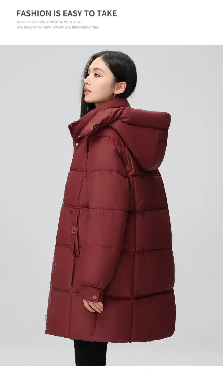 Plus Size Down Cotton-padded Coat Female New Cotton Jacket