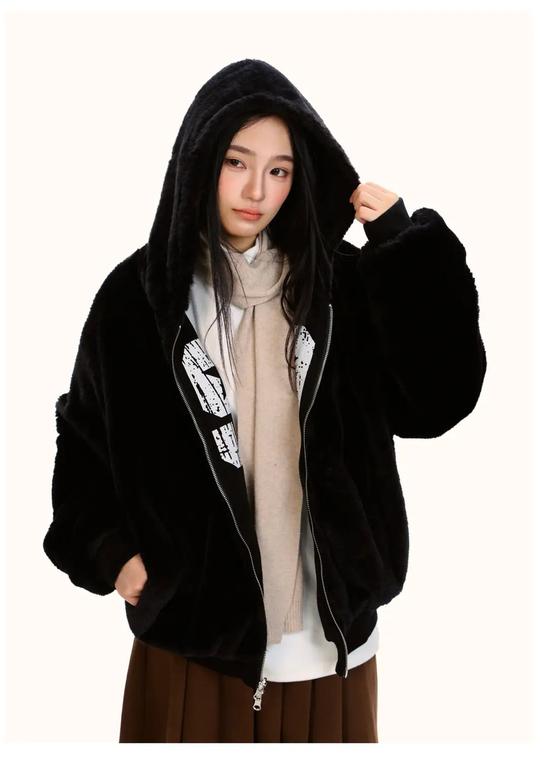 Loose Double-sided Wear Velvet Padded Thickened Sweater