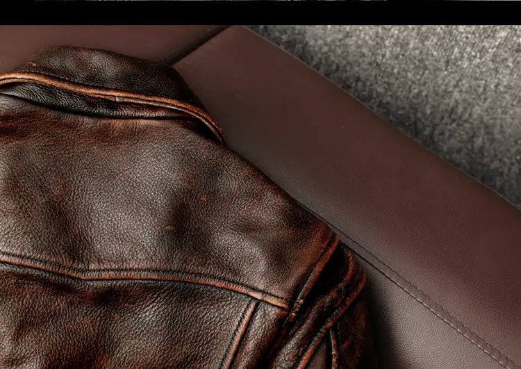 Motorcycle Short Stone Grinding Worn Coat