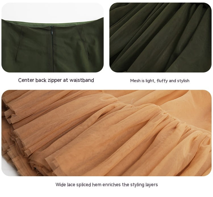 Mesh Skirt Makes Women Look Slimmer