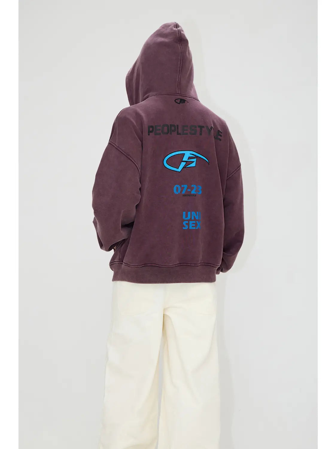 Embroidered 480g Heavy Washing Zipper Sweater