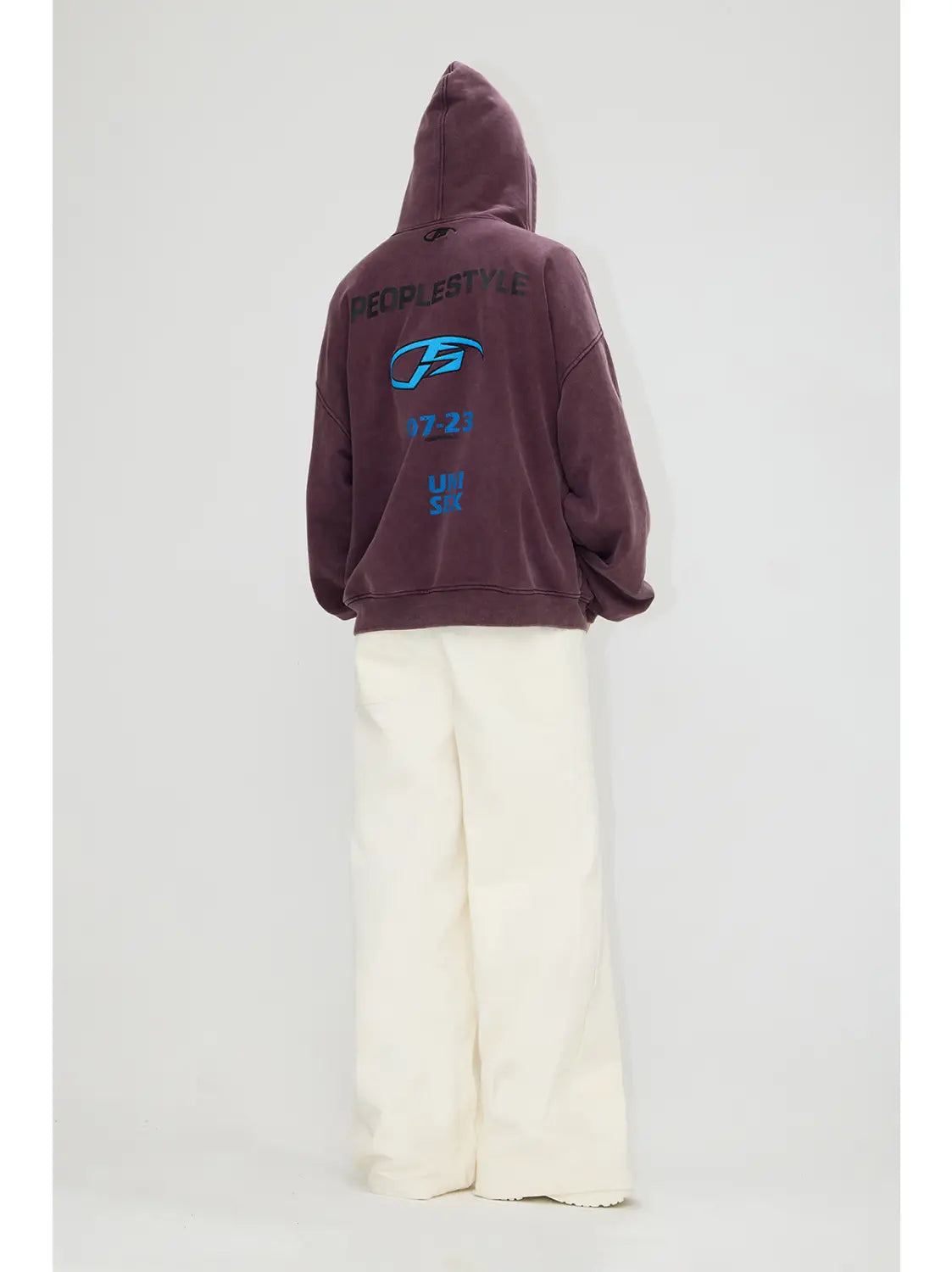 Embroidered 480g Heavy Washing Zipper Sweater