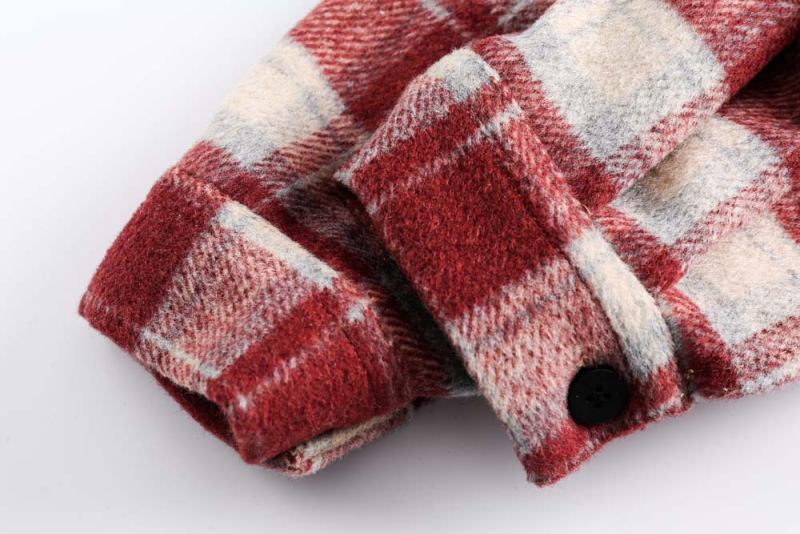 Brushed Thickened Plaid Shirt Coat Couple’s Shirt