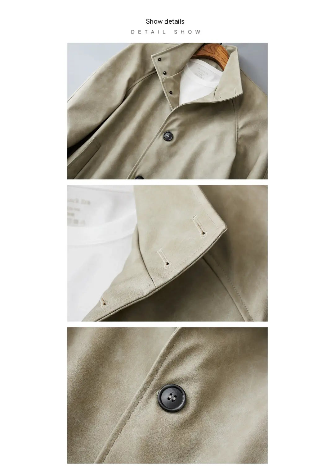 Casual Korean Retro Two-tone Men’s Coat