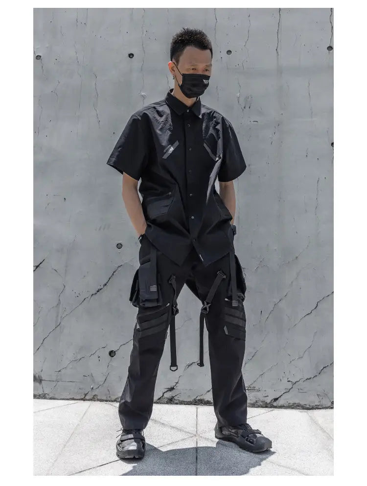 Outdoor Functional Shirt Lightweight Breathable Waterproof Short Sleeve